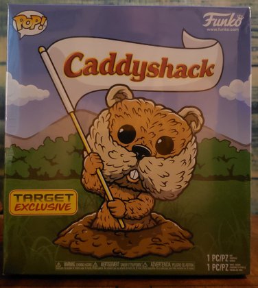 FUNKO CADDYSHACK - TARGET EXCLUSIVE BOXED SET - Flocked Gopher PoP and Hat NEW