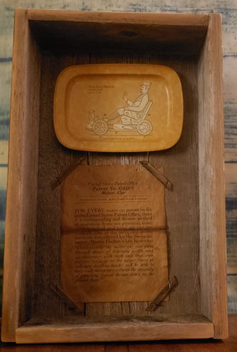 Handmade BARNWOOD SHADOW BOXES - Featuring 10/23/1906 Patent & Documents (1968)