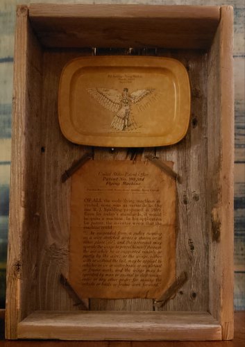 Handmade BARNWOOD SHADOW BOXES - Featuring 3/5/1889 Patent & Documents (1968)