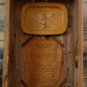 Handmade BARNWOOD SHADOW BOXES - Featuring 3/5/1889 Patent & Documents (1968)