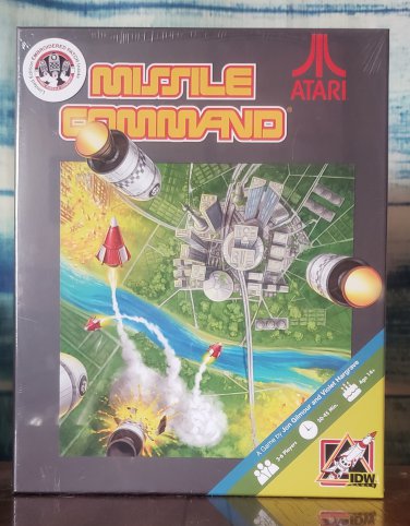 ATARI's  MISSLE COMMAND - Board Game - (LIMITED EDITION Embroidered patch)  SEALED  IDW GAMES