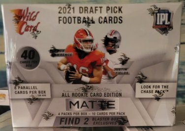 2021 WILD CARD - NFL DRAFT PICKS - MATTE - WHITE BLASTER BOX(FREE SHIPPING/US)