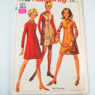 Simplicity 7758 Juniors' Zip Front Dress or Jumper in 2 Lengths - SZ 9