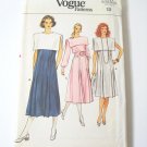 Vintage Vogue 8991 Misses Pleated Front Dress - Sz 12