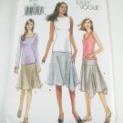 Vogue V8001 Misses' Asymetrical Skirt - Size 14/16/18/20