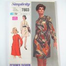 Vintage Simplicity 7803 Misses' Button Front Dress - Sz 10