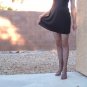 Red and black striped skull babydoll dress
