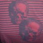 Red and black striped skull babydoll dress