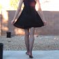 Red and black striped skull babydoll dress