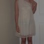 Ivory White dress-with sheer sequined overdress