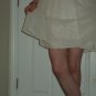 Ivory White dress-with sheer sequined overdress