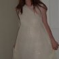 Ivory White dress-with sheer sequined overdress