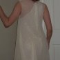 Ivory White dress-with sheer sequined overdress