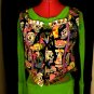 Day of the dead Gothic Gold PVC corset styled shirt Bustier/Vest