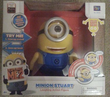 Despicable Me 2 Minion Stuart TALKING Laughing Action Figure BRAND NEW! RARE!