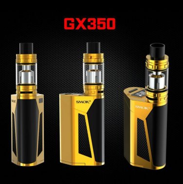 SM OK Gold/BLACK GX350 QUAD 18650 TFV8 KIT 100% Authentic!