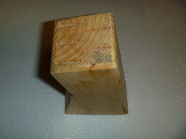 5 Knife Block with Scissors slot/Slim Space Saver~Wood