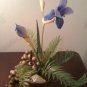 Purple Iris in aluminum tin
