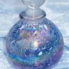 Heavy Blue Glass Perfume Bottle