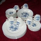 Wedgwood Royal Blue dinner set -  -Svce for 6