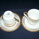 Mikasa Colony Gold cups/saucers -  - 5860