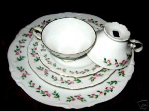 Crown Bavaria Juliette salad plates-GERMANY (4 AVAILBLE