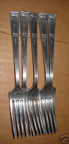 Antique 1835 Wallace forks- Buckingham -Monogram "F"