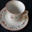 Katherine Babonovsky White Christmas cups and saucers  (8 available)