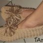 Ladies Hand Knitted Knit Slippers One Size Fits Most
