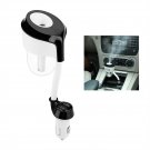 Nanum II Car Air Humidifier - Adjustable Bracket, 2 USB Ports, Aroma Diffuser, Plug And Play (Black)