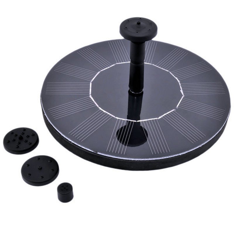 Solar Fountain Pump, Free Standing 1.4W Bird Bath Fountain Pump for Garden and Patio