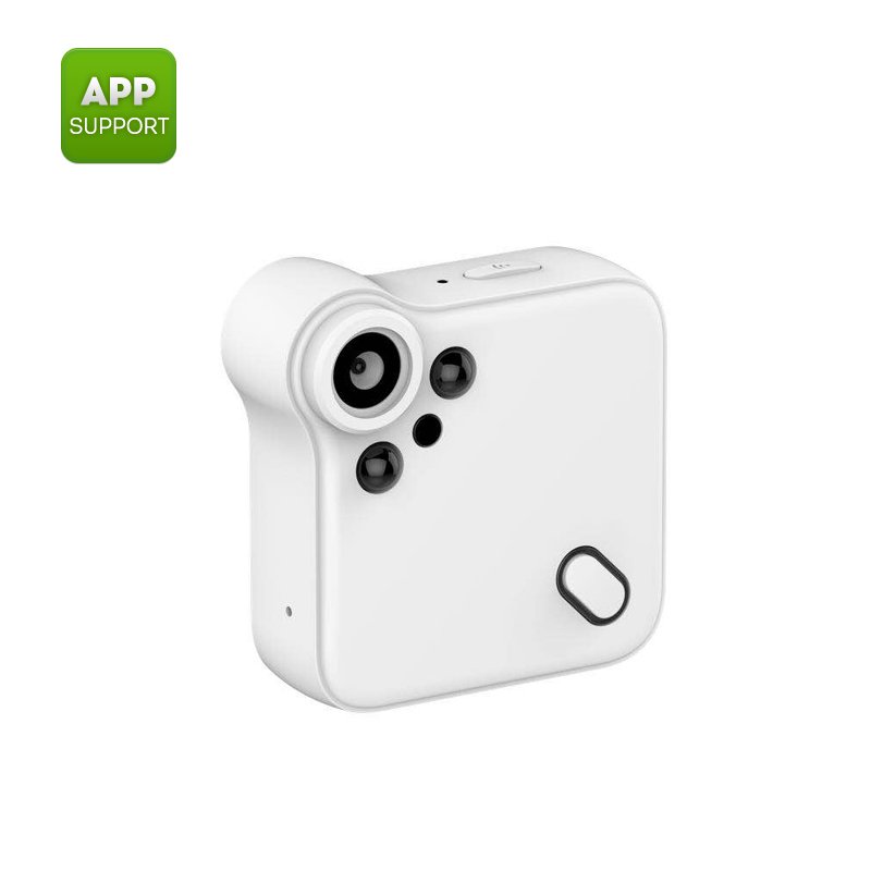 Wearable mini WiFi camera -1080P, night vision, motion detection, CMOS sensor, 64GB SD cardslot