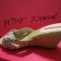 Betsey Johnson White Flower Wedge heel shoe NIB