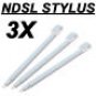 3 x Nintendo DS Touch Stylus Touch Pens Lite BRAND NEW