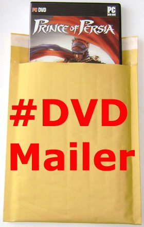 250 pcs #DVD 6.5"x10" Kraft Bubble Mailers