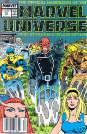 MARVEL UNIVERSE #19 VF comic book 1985 DELUXE HANDBOOK