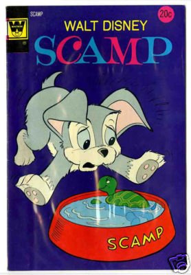 SCAMP #17 VG comic Disney WHITMAN Lady and the Tramp