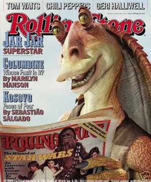 STAR WARS Cover ROLLING STONE Magazine JUNE 1999 JarJar