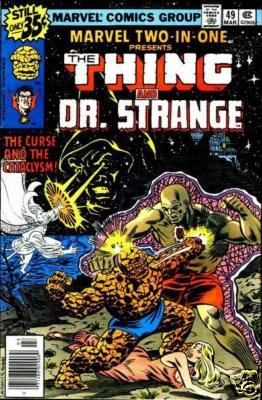 MARVEL TWO-IN-ONE #49 FN comic book THING Dr Strange