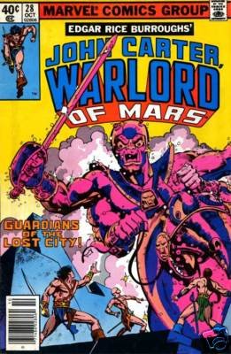 JOHN CARTER WARLORD OF MARS #28 FN comic book 1979