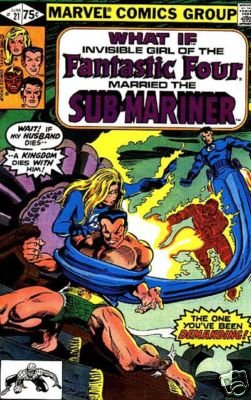 WHAT IF? #21 VG comic SUB-MARINER vs FANTASTIC FOUR