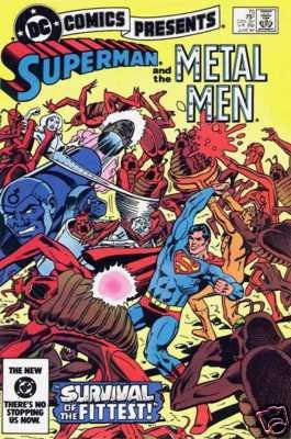 DC COMICS PRESENTS #70 VG comic book SUPERMAN METAL MEN