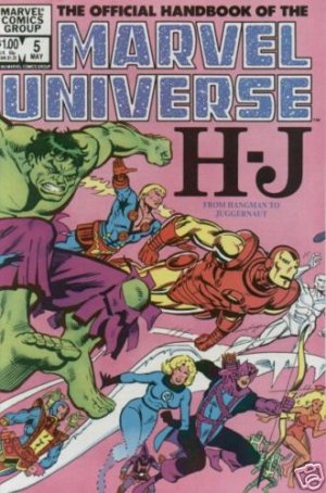 MARVEL UNIVERSE #5 FN comic book 1983 OFFICIAL HANDBOOK