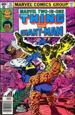 MARVEL TWO-IN-ONE #55 VF comic book THING Giant Man