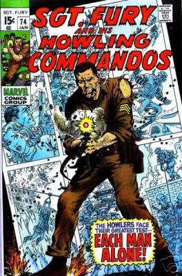 - - - SGT. FURY #74 VG 1970 Marvel comics WWII - - -