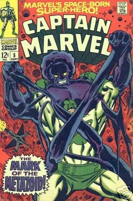 - - - CAPTAIN MARVEL #5 FN- comic 1968 1st series - - -
