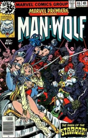 - - MARVEL PREMIERE #46 VF comic book 1979 MAN-WOLF - -