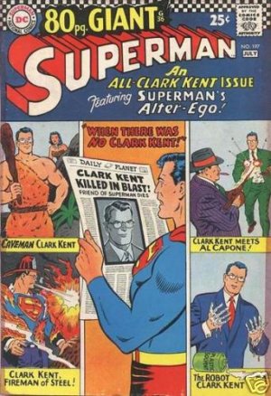 - - - SUPERMAN #197 FN comic book 1967 80 pg GIANT- - -