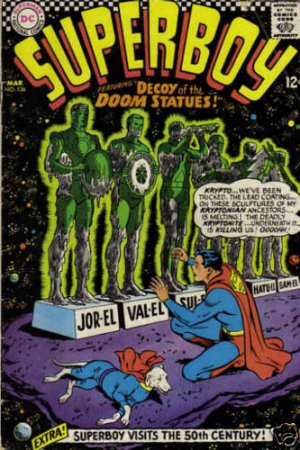 - - - SUPERBOY # 136 GD comic book 1967 DC - - -