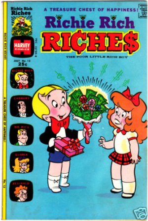 - - - Richie Rich RICHES #13 VF comic book 1974 - - -